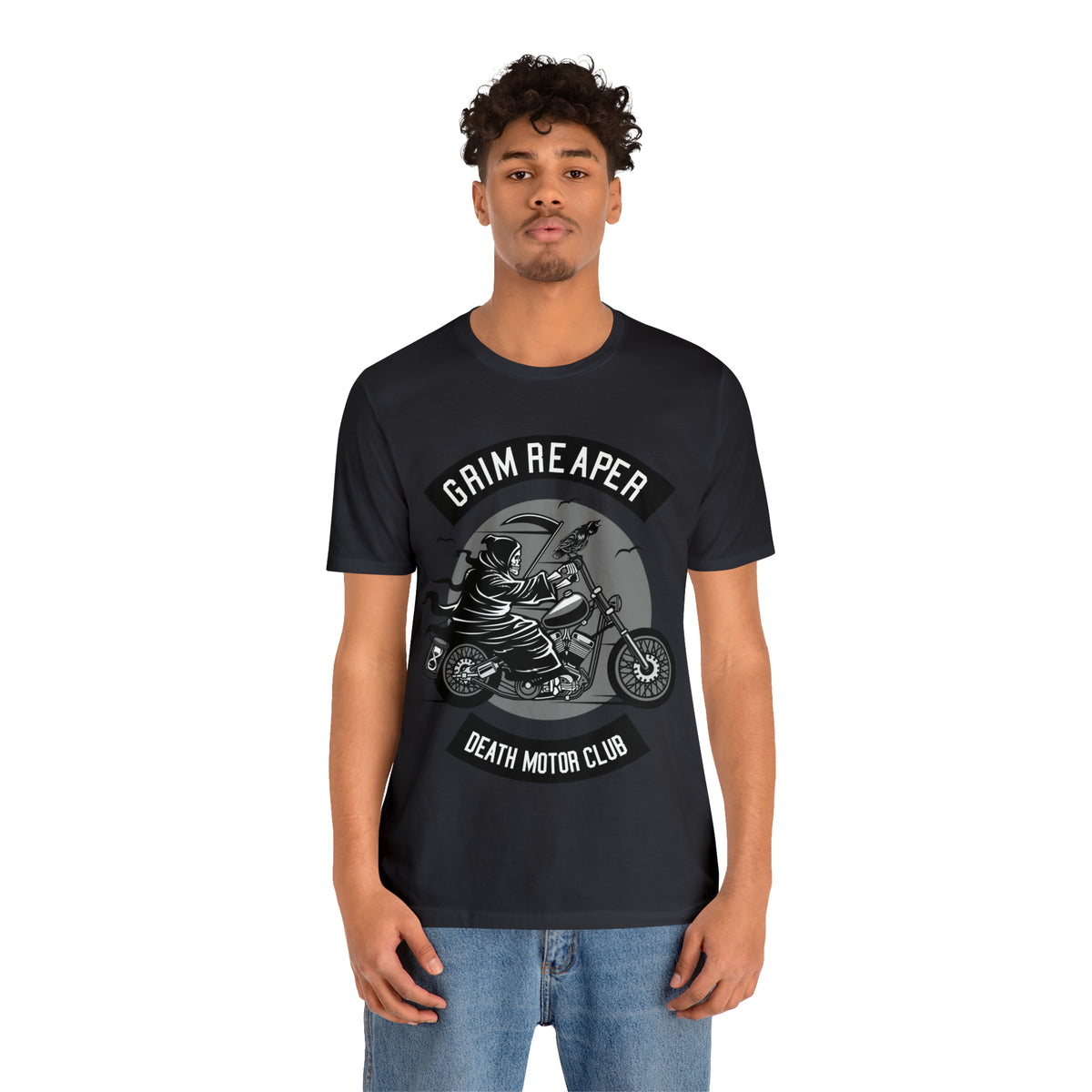 GRIM REAPER Death Motor Club - Unisex Jersey Short Sleeve Tee