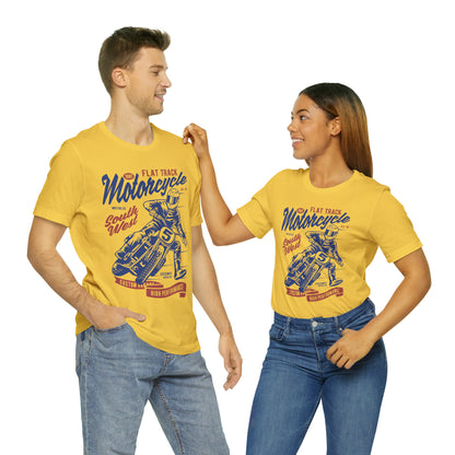FLAT TRACK MOTORCYCLE - Unisex Jersey Short Sleeve Tee