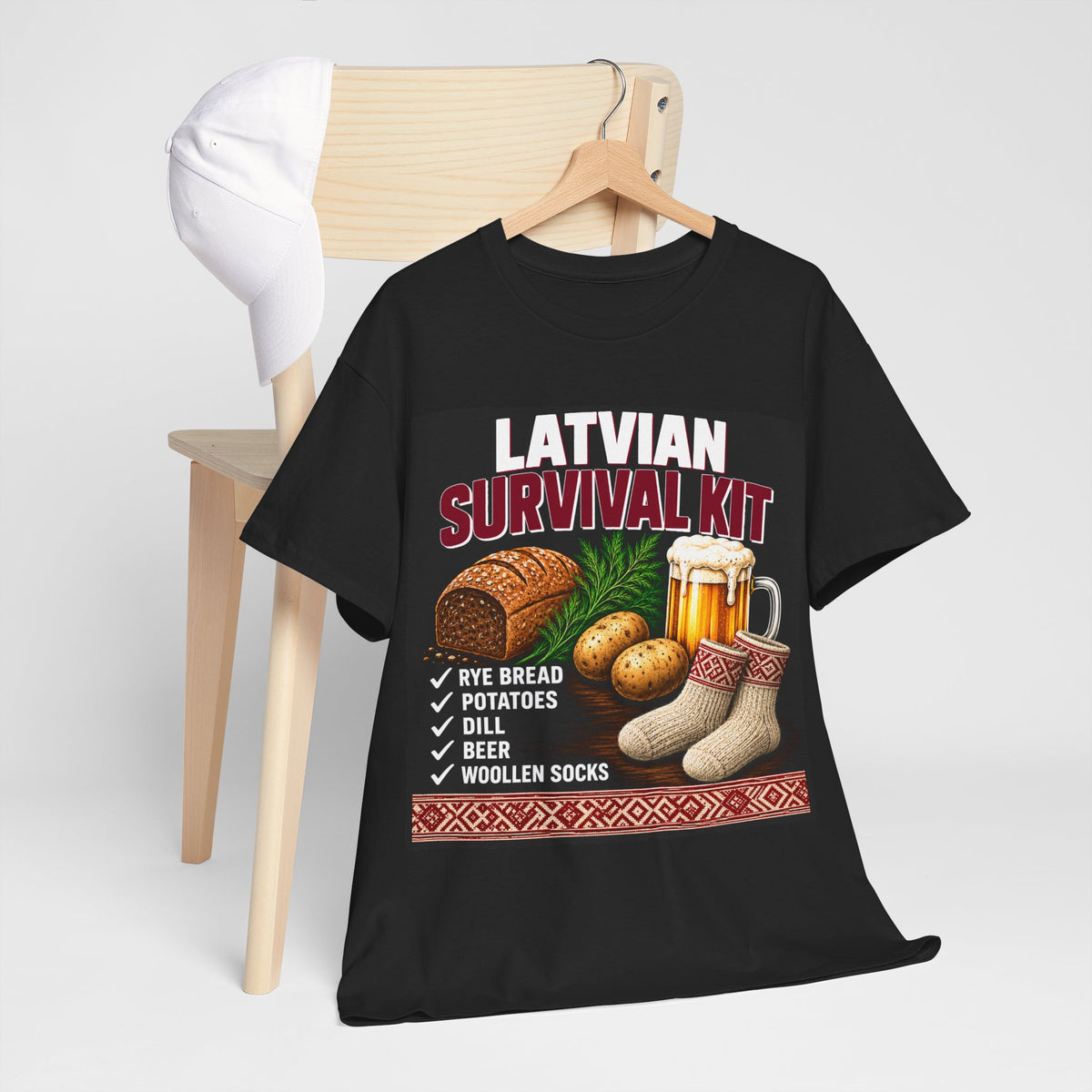 Latvian Survival Kit T-Shirt | Funny Latvian Gift | BalticAF