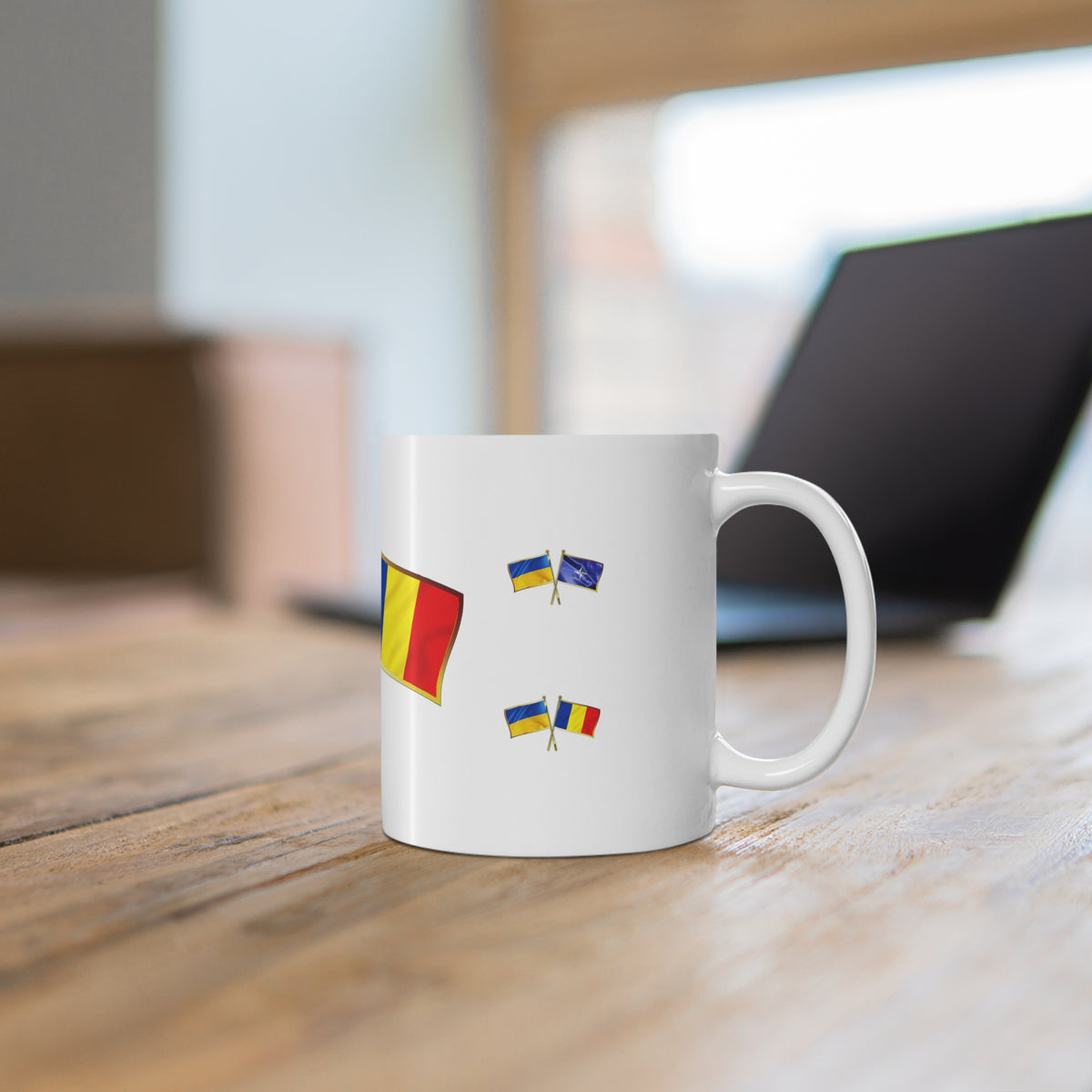 Ukrainian-Romanian NATO Supporter Mug