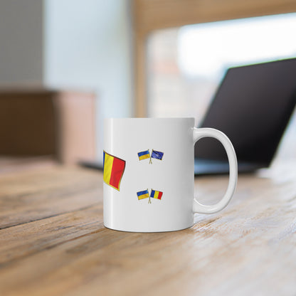 Ukrainian-Romanian NATO Supporter Mug