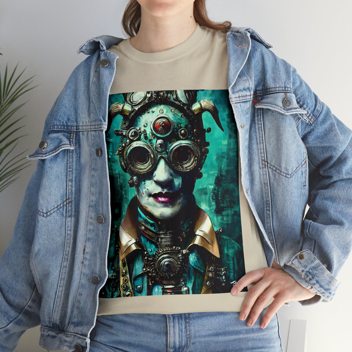CYBER-STEAMPUNK LORD - Airt on a Shirt  - Unisex Heavy Cotton Tee - AUS