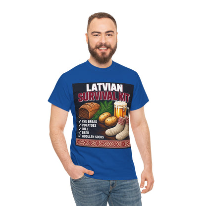 Latvian Survival Kit T-Shirt | Funny Latvian Gift | BalticAF