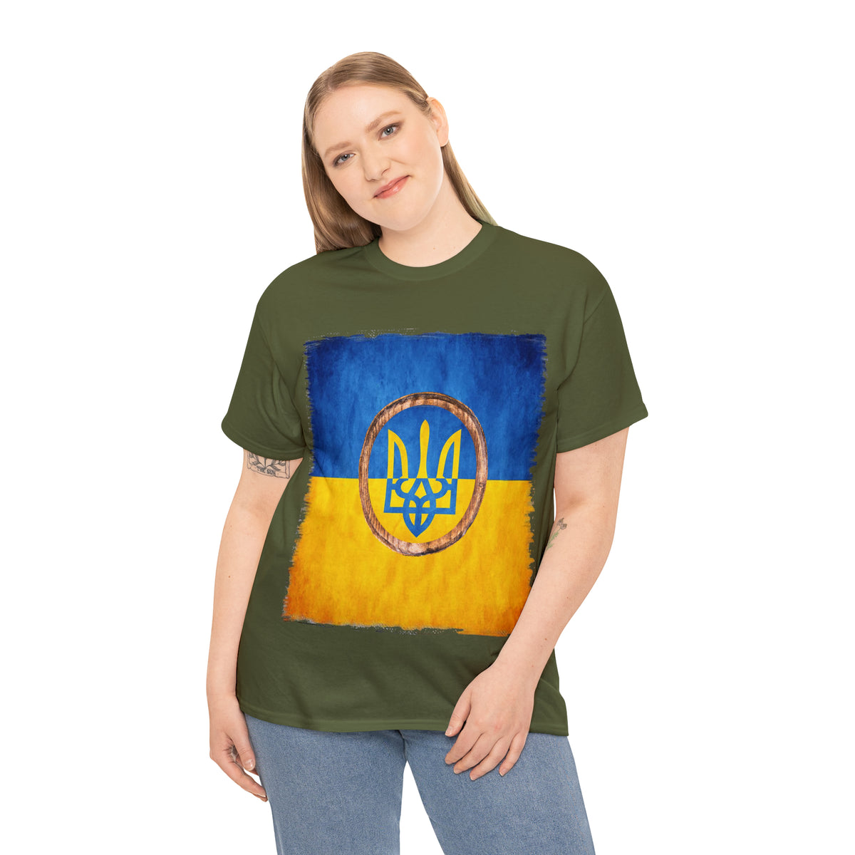 UKRAINIAN TRIDENT - Unisex Heavy Cotton Tee