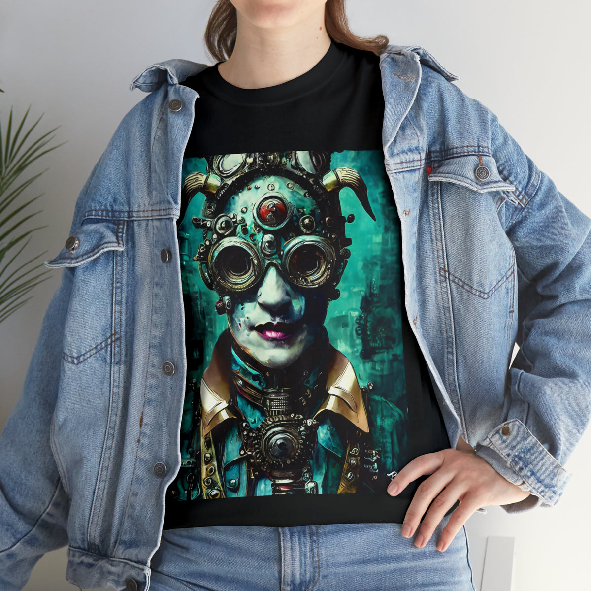 CYBER-STEAMPUNK LORD - Airt on a Shirt  - Unisex Heavy Cotton Tee - AUS