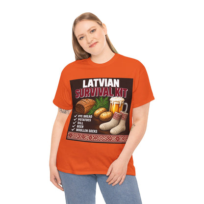 Latvian Survival Kit T-Shirt | Funny Latvian Gift | BalticAF