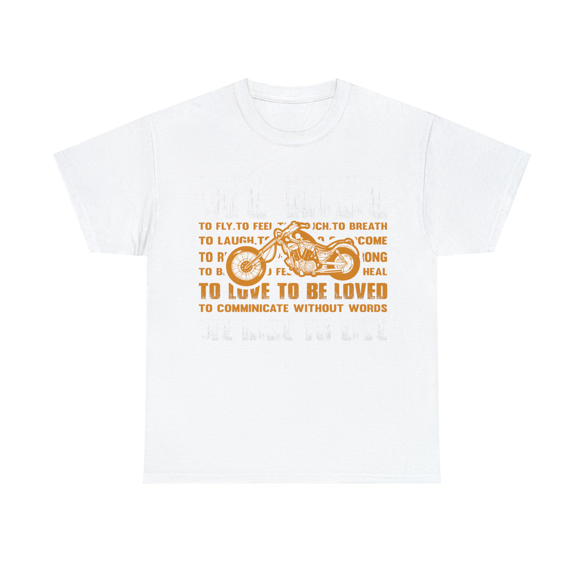 WE RIDE TO LIVE - Unisex Heavy Cotton Tee - USA