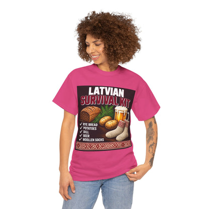 Latvian Survival Kit T-Shirt | Funny Latvian Gift | BalticAF