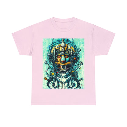 CYBERPUNK STEAMPUNK AUTON - Airt on a Shirt  - Unisex Heavy Cotton Tee - AUS