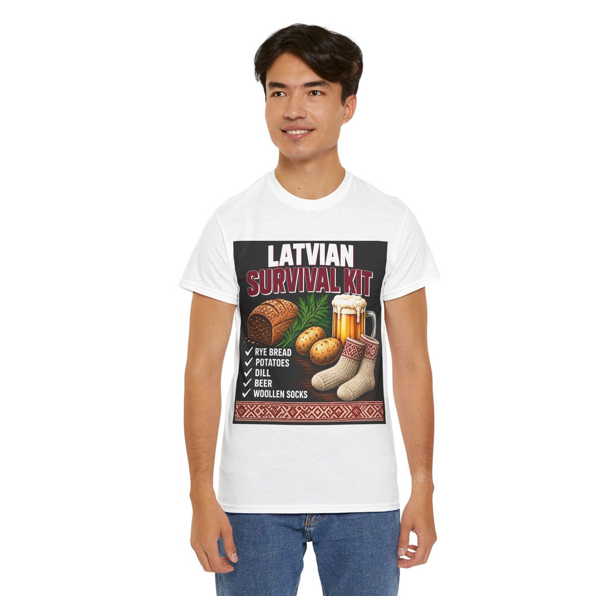 Latvian Survival Kit T-Shirt | Funny Latvian Gift | BalticAF