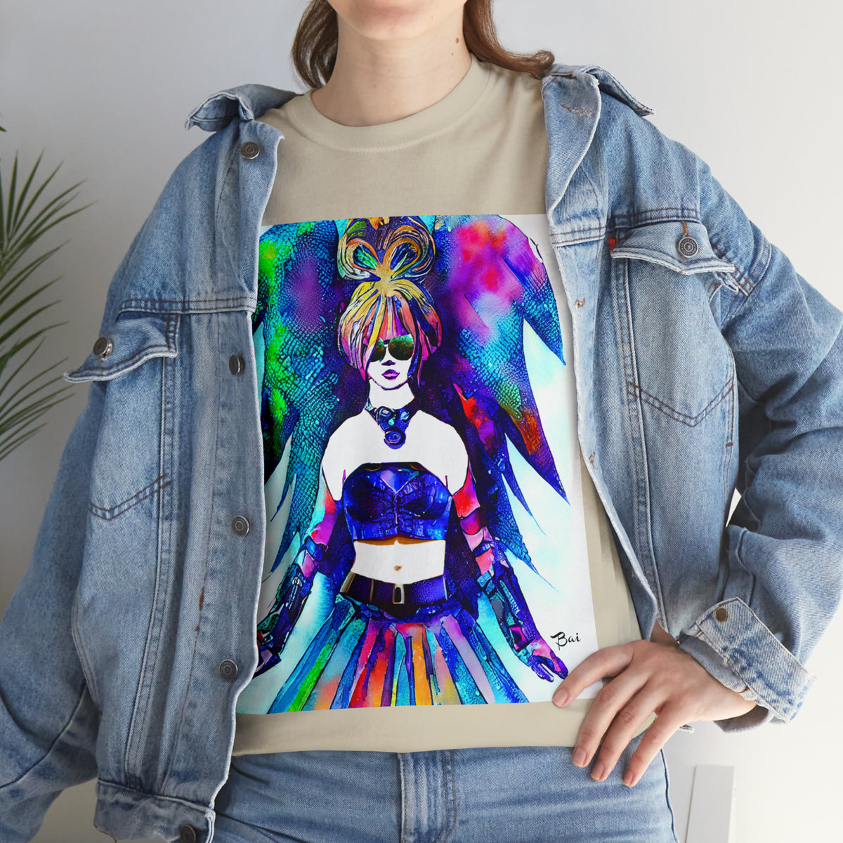 CYBER GIRL - Airt on a Shirt  - Unisex Heavy Cotton Tee - AUS