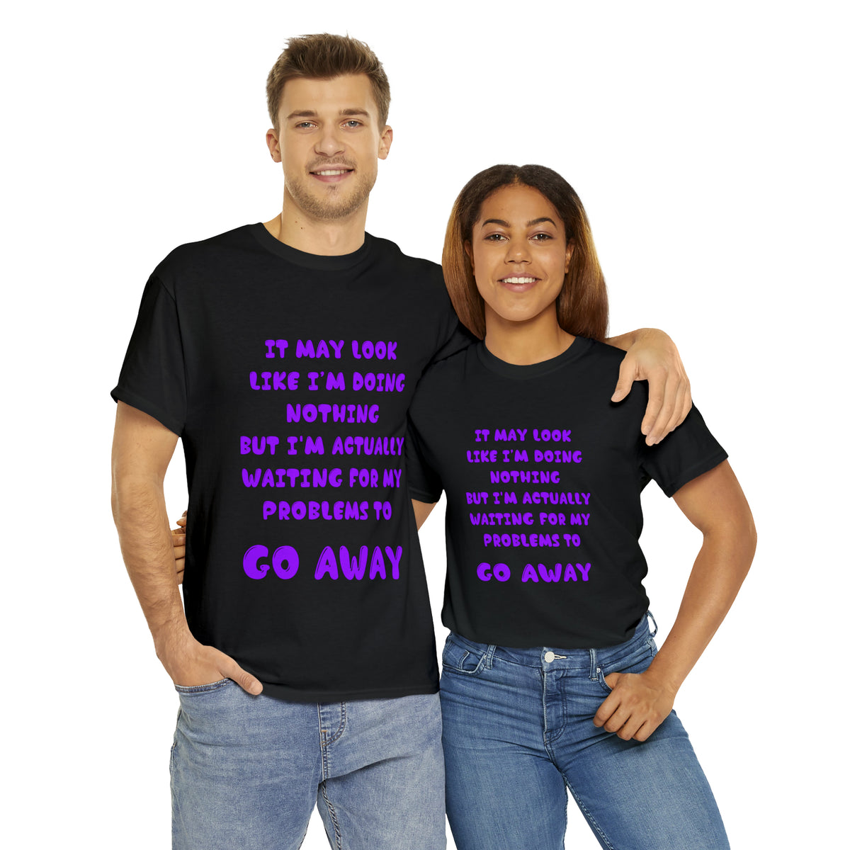 It May Look Like I'm Doing Nothing...  - Unisex Heavy Cotton Tee - AUS