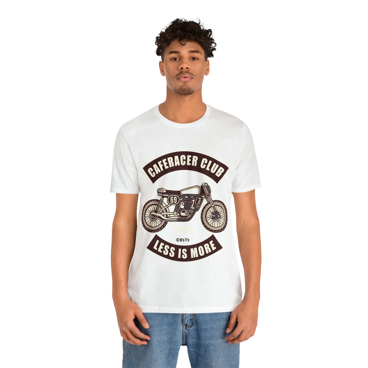 CAFE RACE CLUB Less is More - Unisex Jersey Short Sleeve Tee