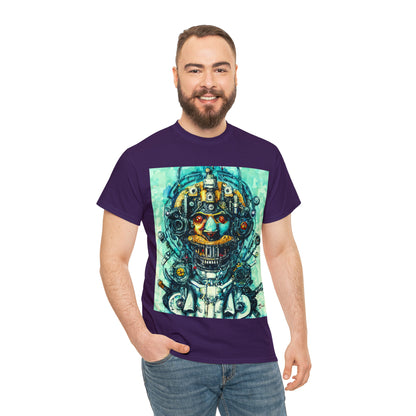 CYBERPUNK STEAMPUNK AUTON - Airt on a Shirt  - Unisex Heavy Cotton Tee - AUS