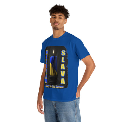 Remembrance Candle - "Heroiam Slava! - Glory to the Heroes" unisex T-shirt