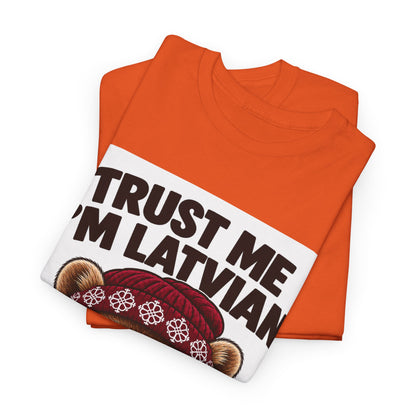 Trust Me I'm Latvian T-Shirt | Funny Pine Marten Gift | BalticAF