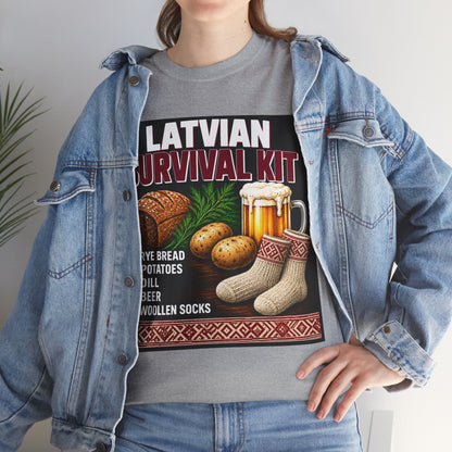 Latvian Survival Kit T-Shirt | Funny Latvian Gift | BalticAF