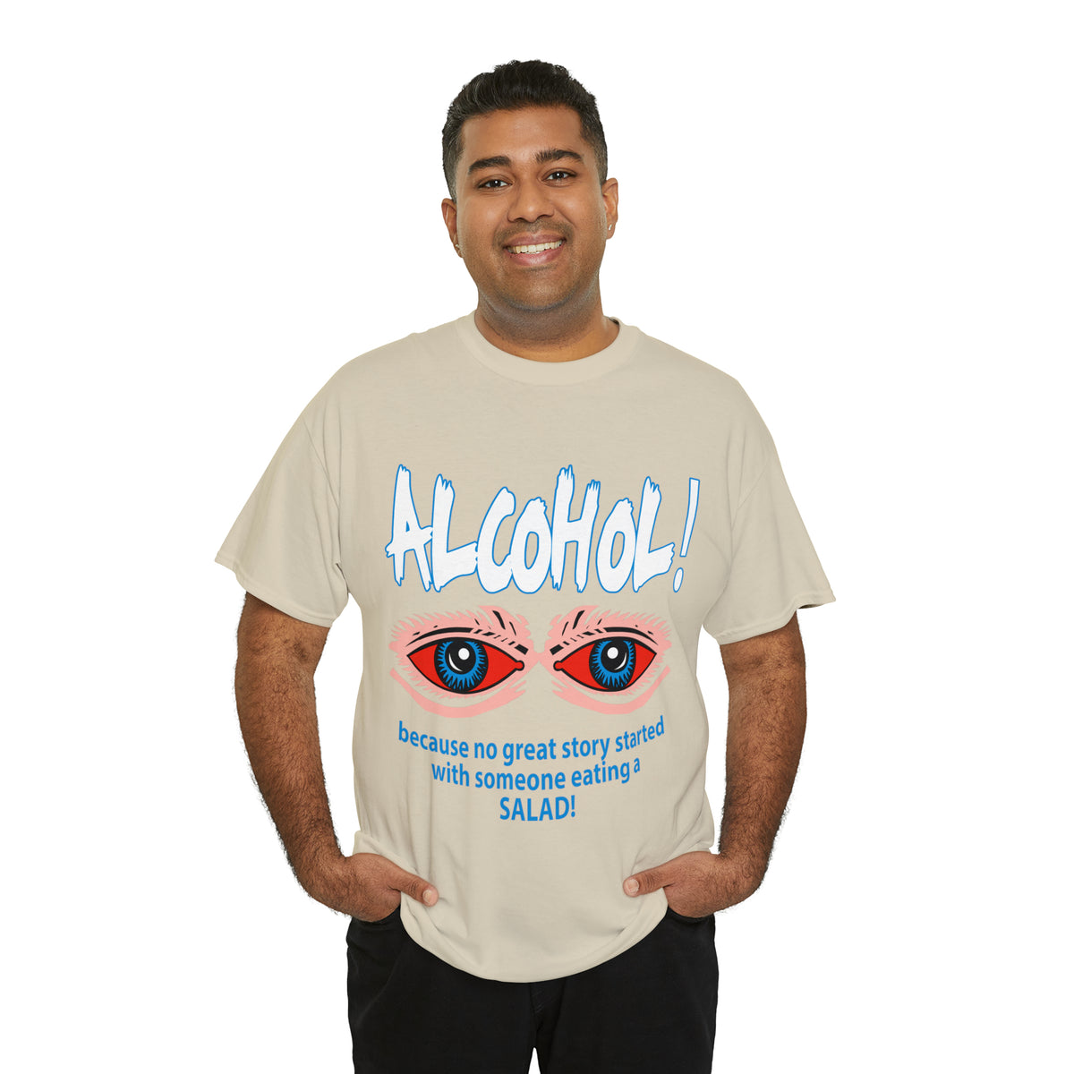 "ALC****" vs Salad  - Funny Shirt - Unisex Heavy Cotton Tee - USA