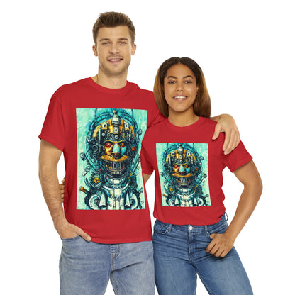 CYBERPUNK STEAMPUNK AUTON - Airt on a Shirt  - Unisex Heavy Cotton Tee - AUS