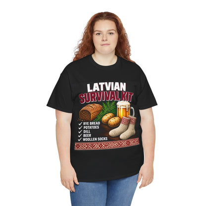 Latvian Survival Kit T-Shirt | Funny Latvian Gift | BalticAF