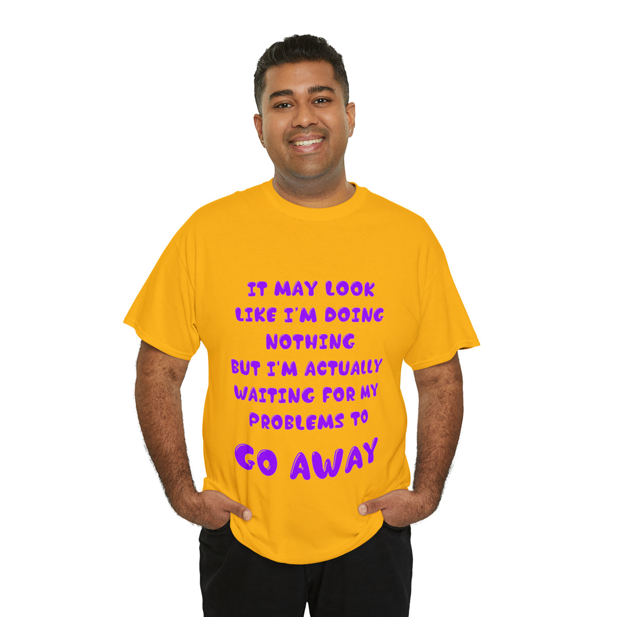 It May Look Like I'm Doing Nothing...  - Unisex Heavy Cotton Tee - AUS