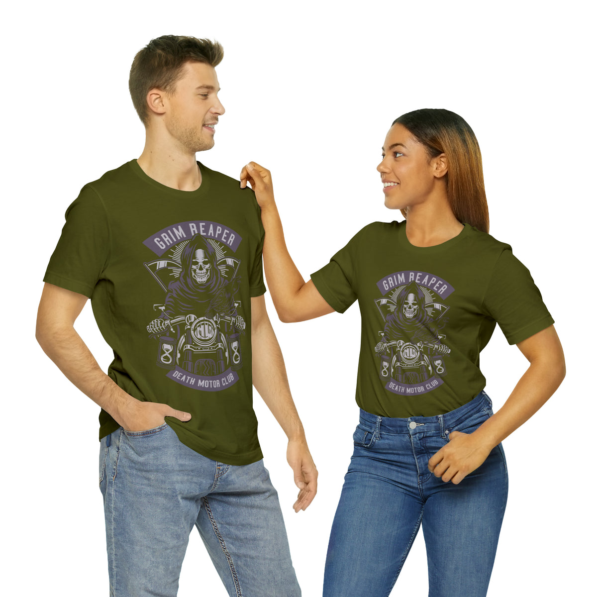 GRIM REAPER Moto Club - Unisex Jersey Short Sleeve Tee