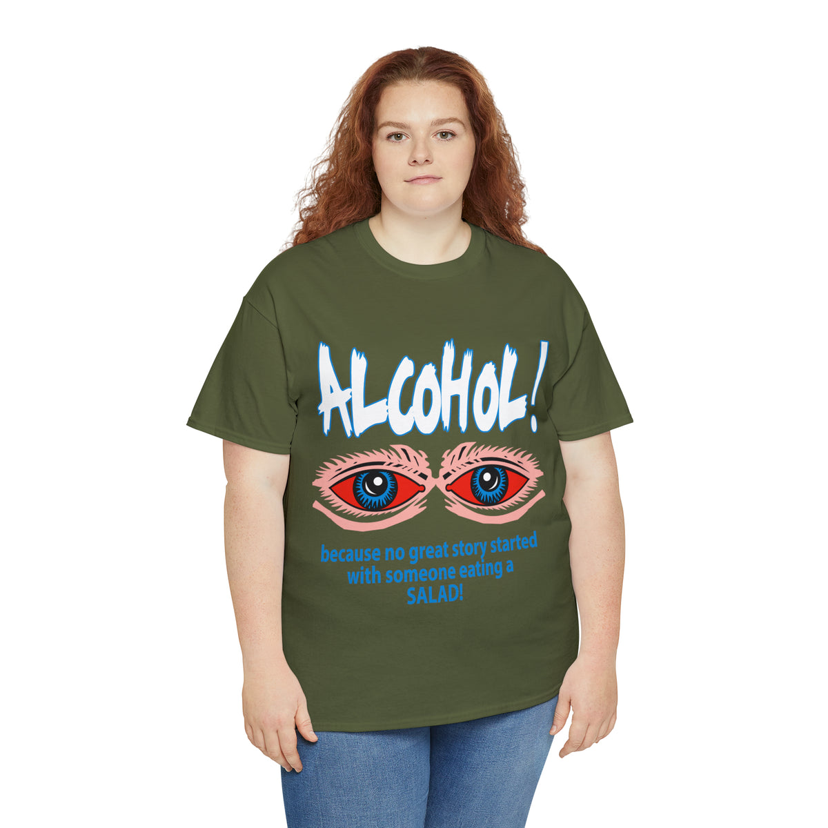 "ALC****" vs Salad  - Funny Shirt - Unisex Heavy Cotton Tee - USA