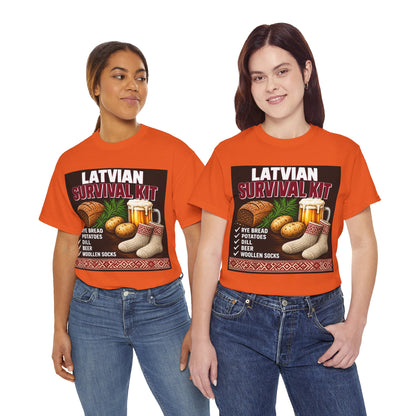 Latvian Survival Kit T-Shirt | Funny Latvian Gift | BalticAF