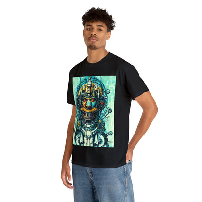 CYBERPUNK STEAMPUNK AUTON - Airt on a Shirt  - Unisex Heavy Cotton Tee - AUS