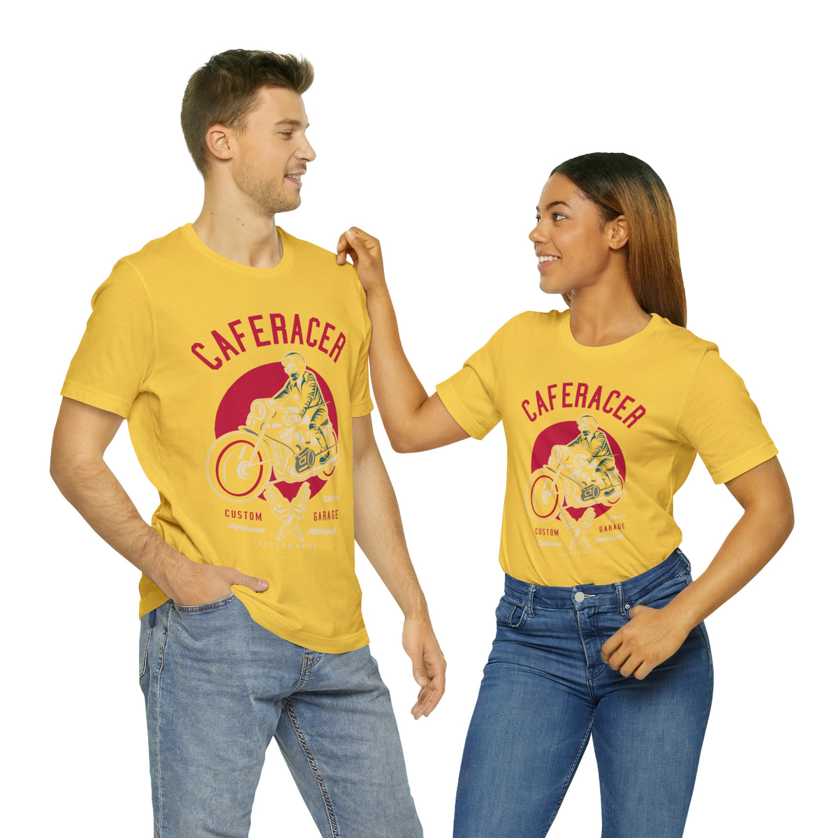 CAFE RACER Custom Garage - Unisex Jersey Short Sleeve Tee