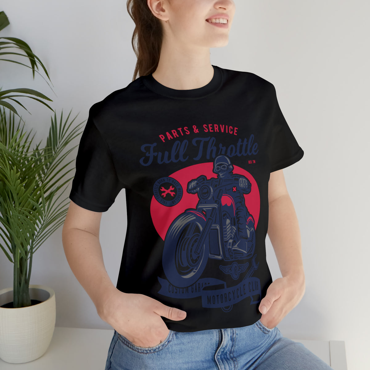FULL THROTTLE Parts & Service - Unisex Jersey Short Sleeve Tee