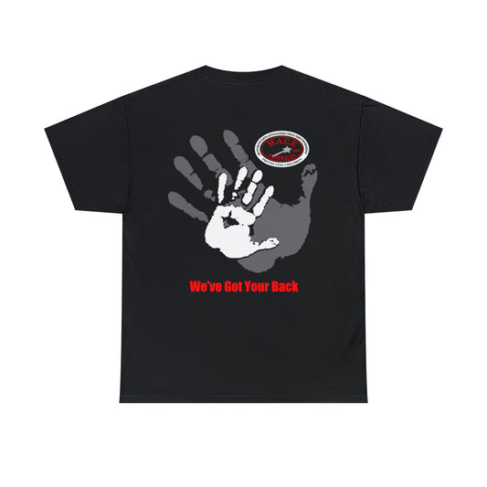 M.A.C.E. Emblem & Back Hands - Unisex Heavy Cotton Tee