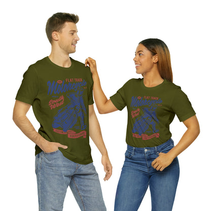 FLAT TRACK MOTORCYCLE - Unisex Jersey Short Sleeve Tee