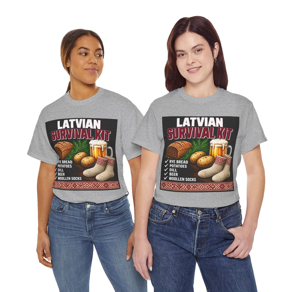 Latvian Survival Kit T-Shirt | Funny Latvian Gift | BalticAF