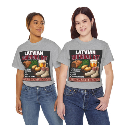 Latvian Survival Kit T-Shirt | Funny Latvian Gift | BalticAF