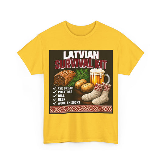 Latvian Survival Kit T-Shirt | Funny Latvian Gift | BalticAF