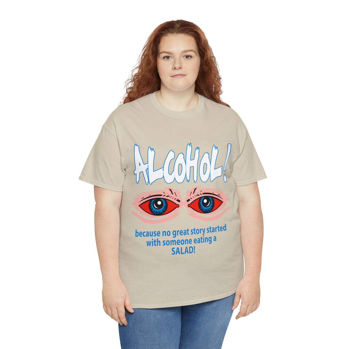 "ALC****" vs Salad  - Funny Shirt - Unisex Heavy Cotton Tee - USA
