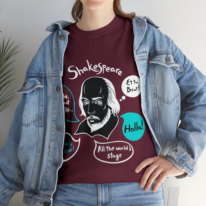 SHAKESPEARE (dark) - Unisex Heavy Cotton Tee