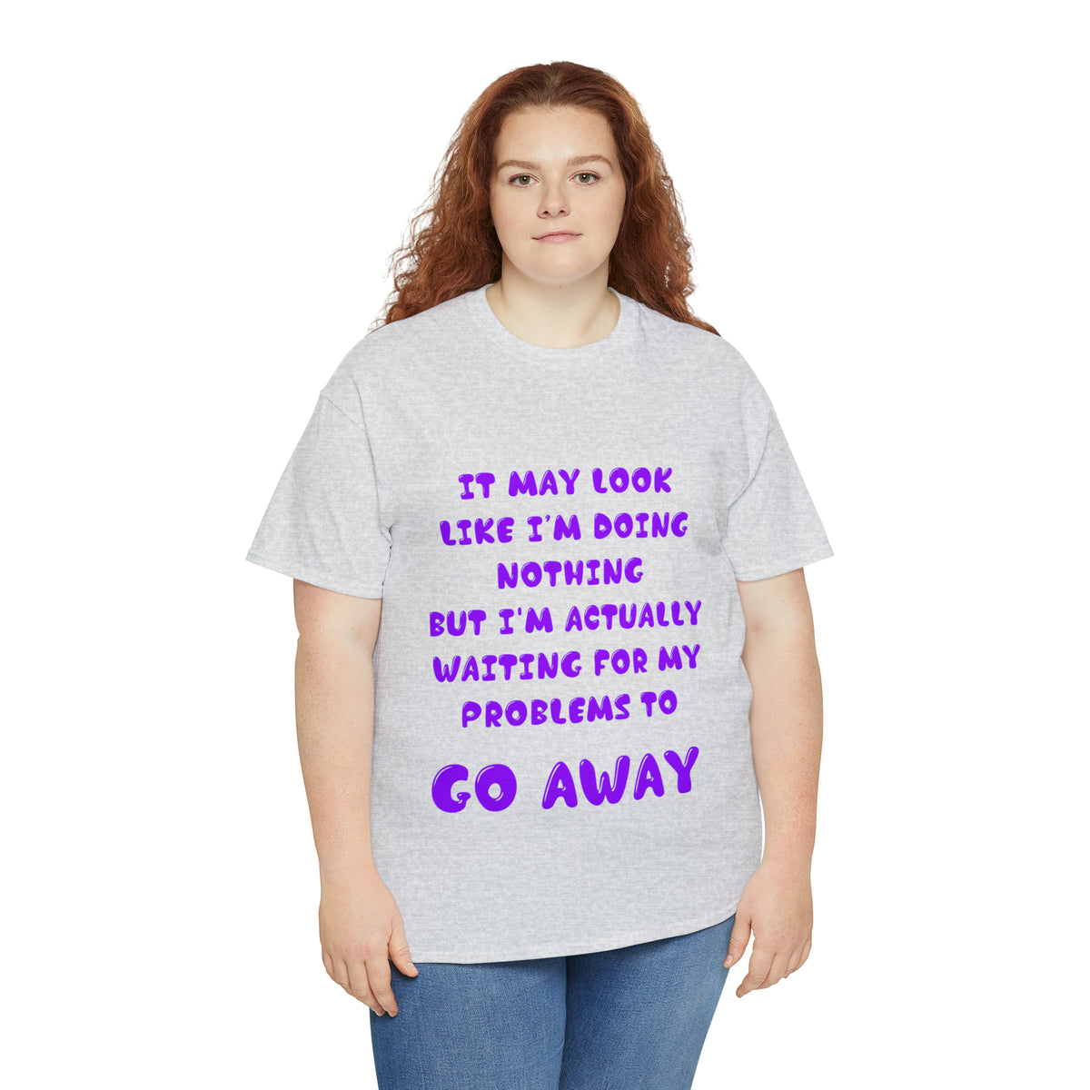 It May Look Like I'm Doing Nothing...  - Unisex Heavy Cotton Tee - AUS