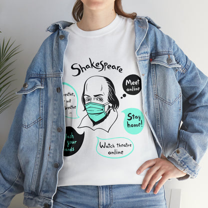 COVID-19 SHAKESPEARE (light) - Unisex Heavy Cotton Tee