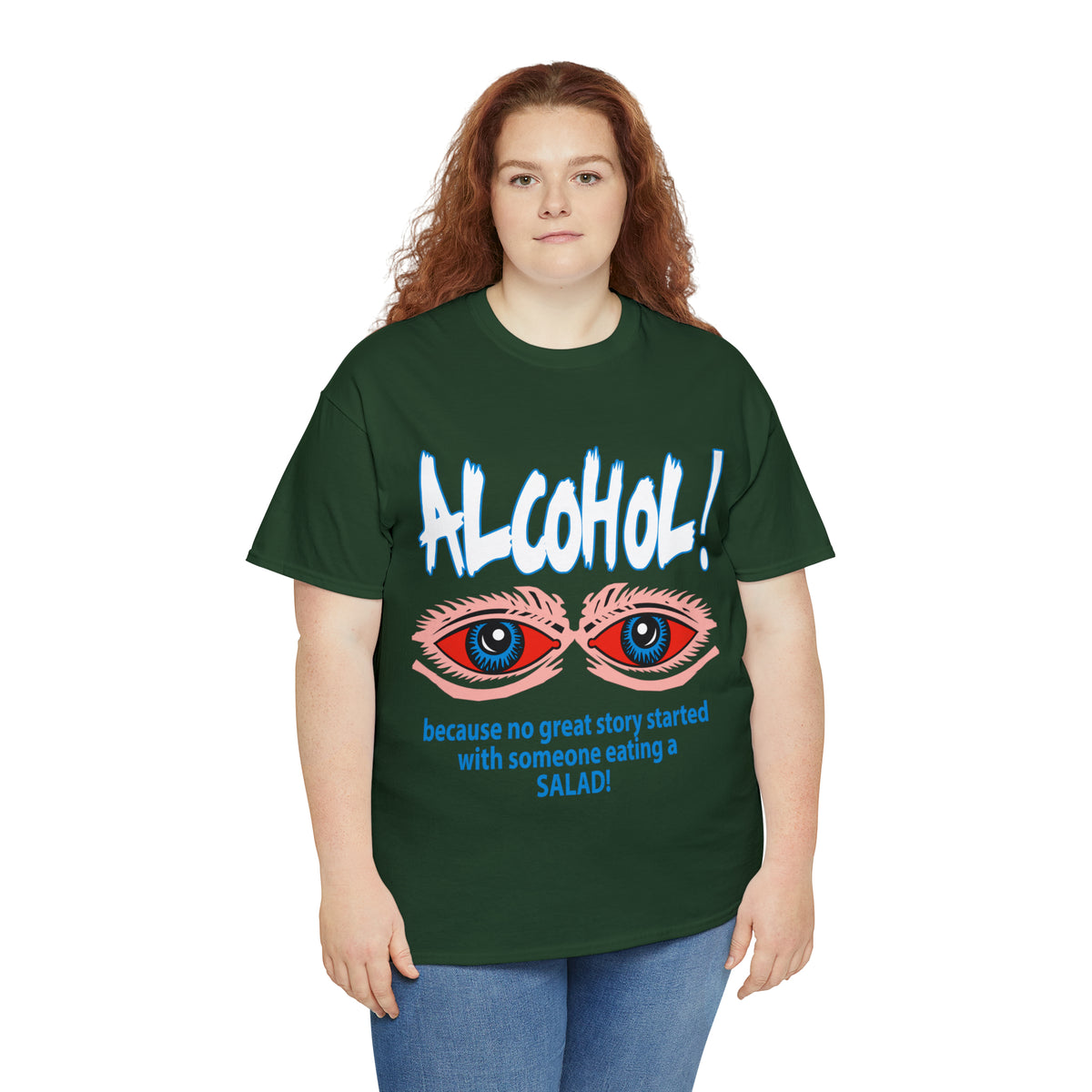 "ALC****" vs Salad  - Funny Shirt - Unisex Heavy Cotton Tee - USA