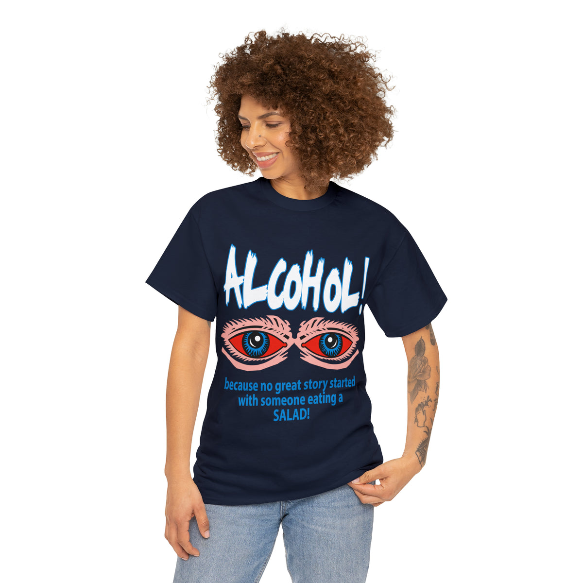 "ALC****" vs Salad  - Funny Shirt - Unisex Heavy Cotton Tee - USA