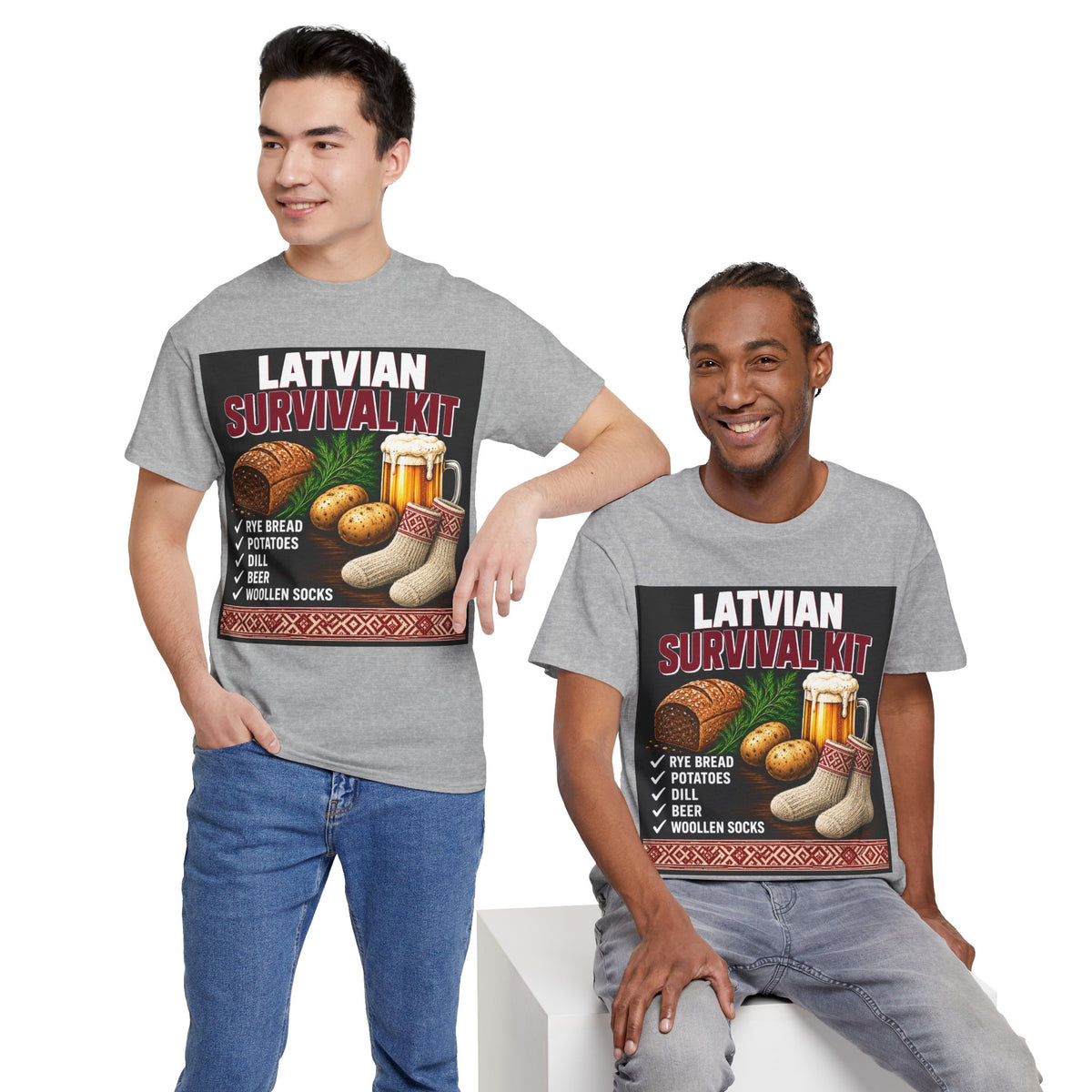 Latvian Survival Kit T-Shirt | Funny Latvian Gift | BalticAF