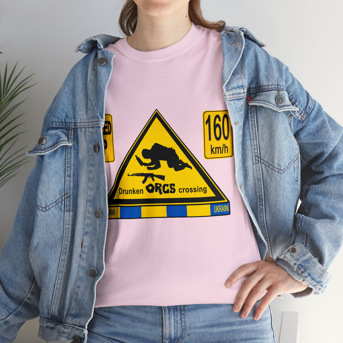 DRU**** ORCS CROSSING - 160 Km/h/SPEED UP - Unisex Heavy Cotton Tee - AUS