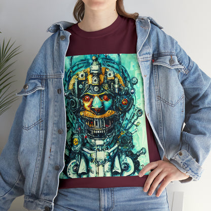 CYBERPUNK STEAMPUNK AUTON - Airt on a Shirt  - Unisex Heavy Cotton Tee - AUS