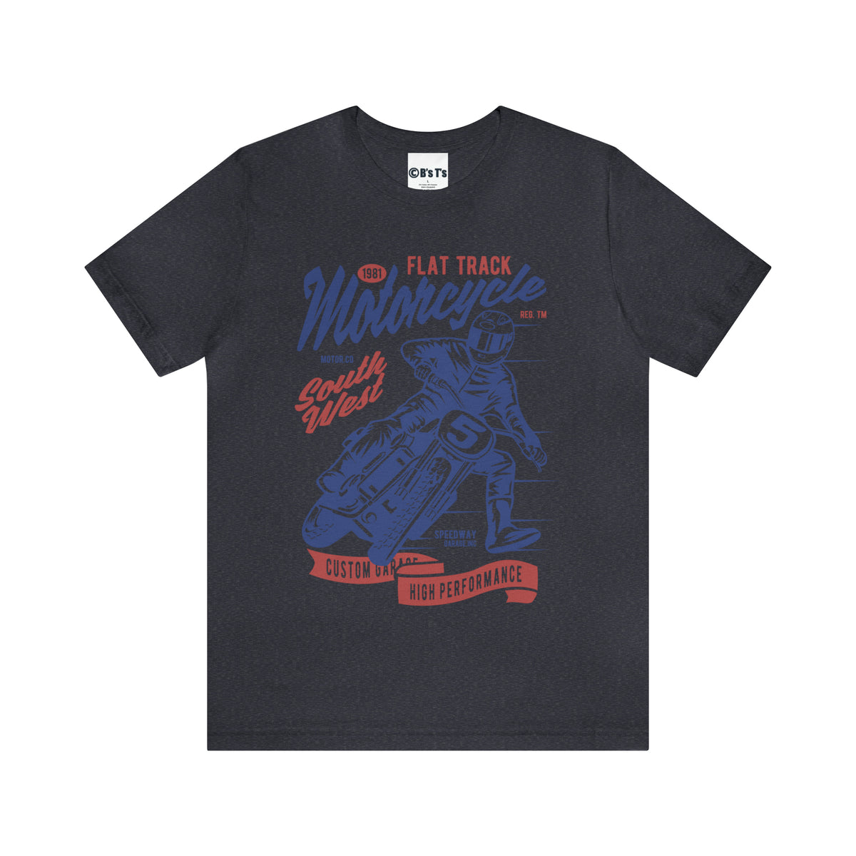 FLAT TRACK MOTORCYCLE - Unisex Jersey Short Sleeve Tee