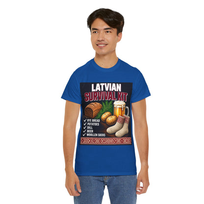 Latvian Survival Kit T-Shirt | Funny Latvian Gift | BalticAF