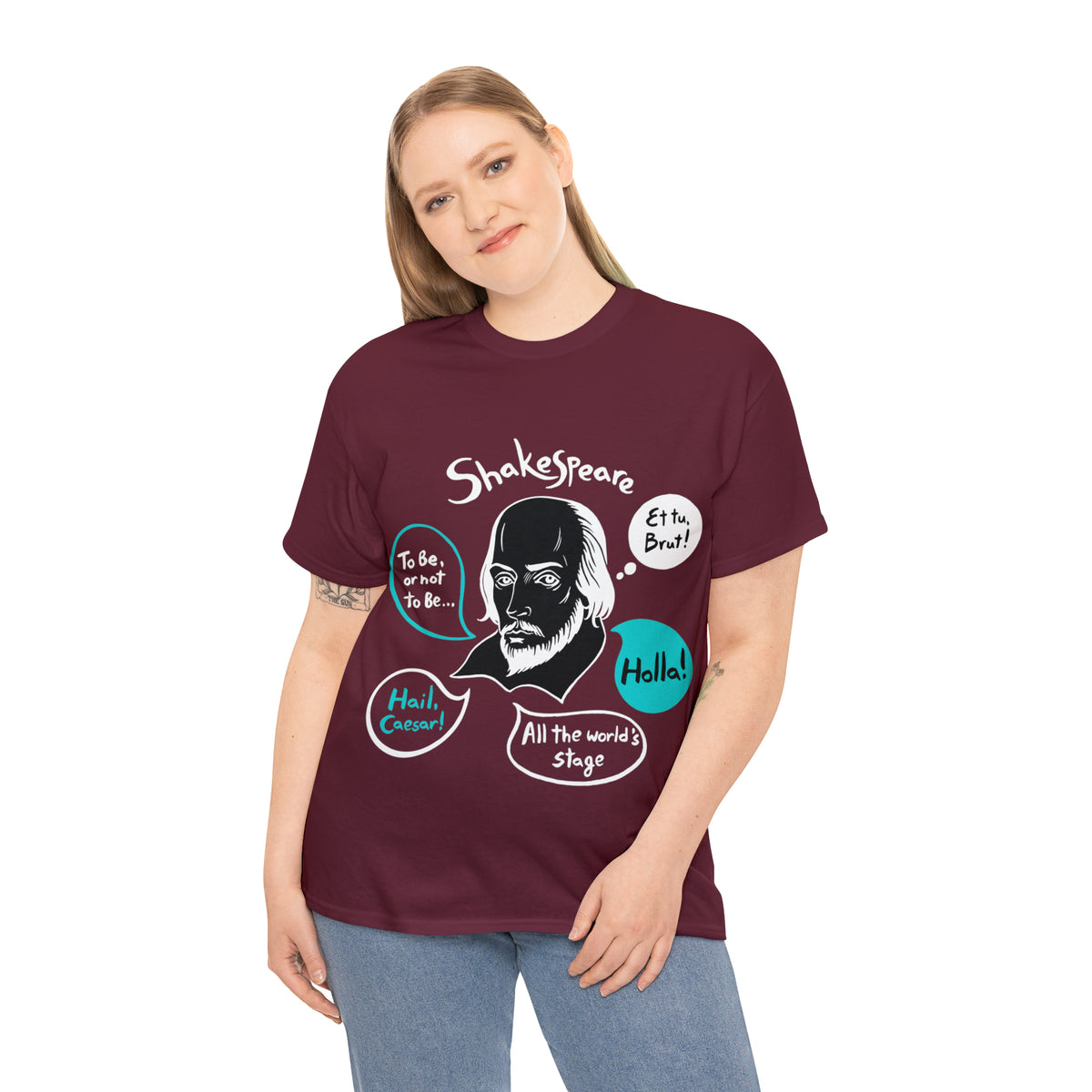 SHAKESPEARE (dark) - Unisex Heavy Cotton Tee