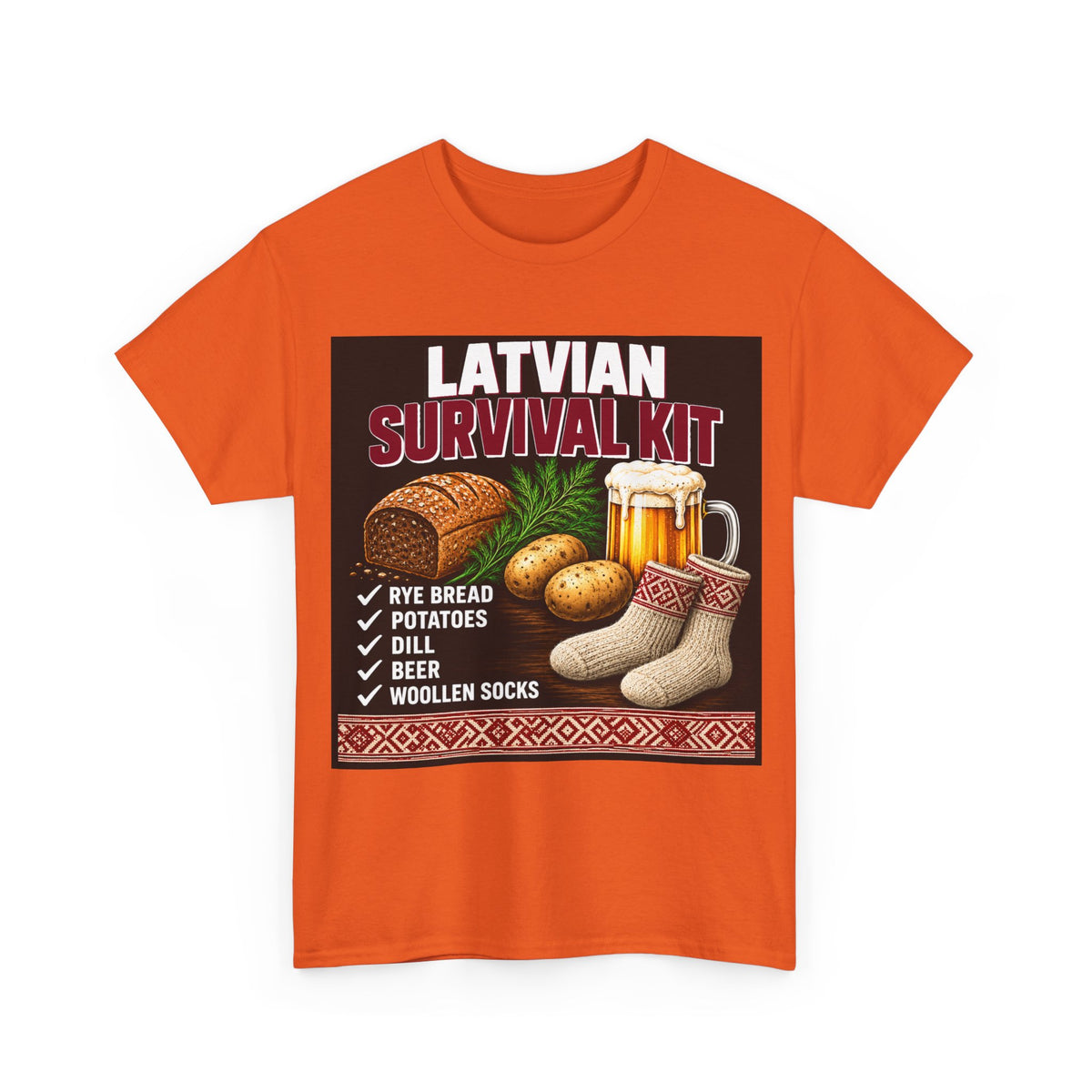 Latvian Survival Kit T-Shirt | Funny Latvian Gift | BalticAF