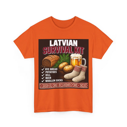 Latvian Survival Kit T-Shirt | Funny Latvian Gift | BalticAF